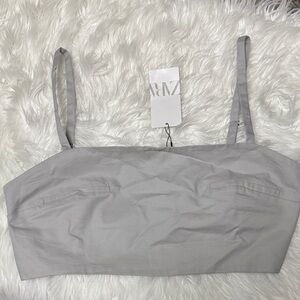 Zara Light Gray Bandeau